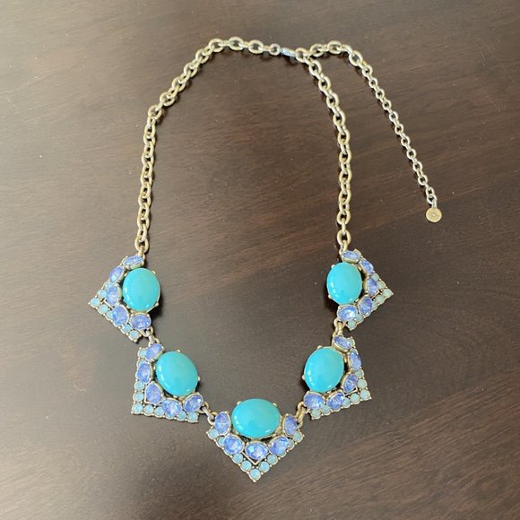 Stella and Dot Rory Necklace with Turquoise Stone - Picture 5 of 9